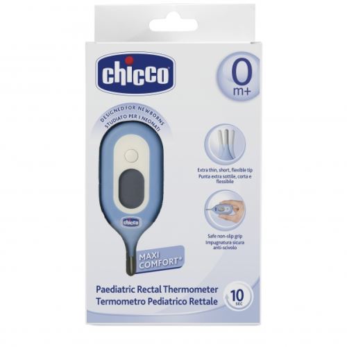 Chicco thermomètre digital anatomique rectal embout flexible bleu