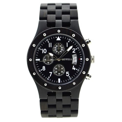 Montre Homme Quartz bois de santal Noir 109D