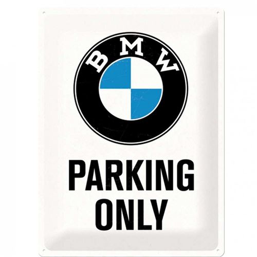 BMW logo parking only - 40 x 30 cm