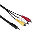 Lot De 2 Câbles Vidéo 3,5 Mm Vers RCA CERRXIAN – Angle Droit 90°, 1 M, Pour Caméra Voiture, DVR, Surveillance | Connecteur TRS Mâle Vers RCA Femelle