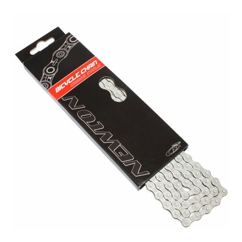 Chaine velo 9v. newton anti-rouille gris 114 maillons