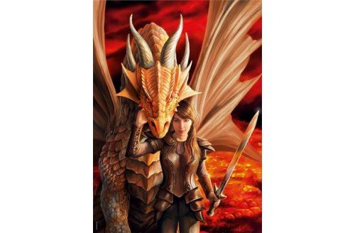 Puzzle Force Interieur 1000 Pieces Anne Stokes Collection Dragon Clementoni 39464 - vue 2