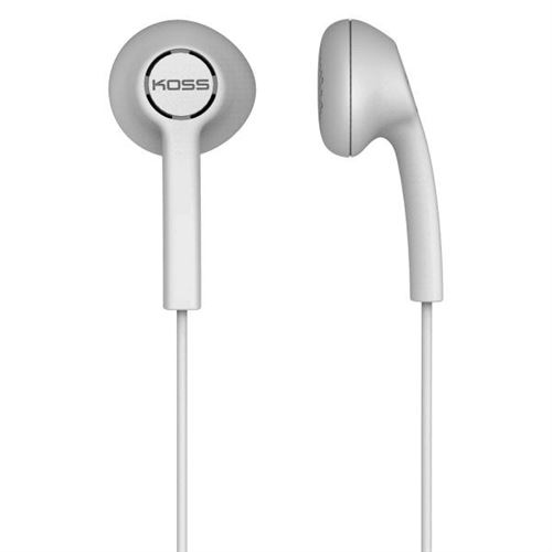 Koss KE5 - &Eacute;couteurs - embout auriculaire - filaire - jack 3,5mm - blanc