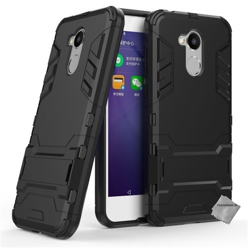 Housse etui coque rigide anti choc pour Huawei Honor 6A avec film ecran - NOIR