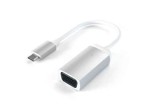 Satechi type-c to vga 1080p 60hz usb-c cable adapter for macbook, google chromebook, pixel and more (argent)