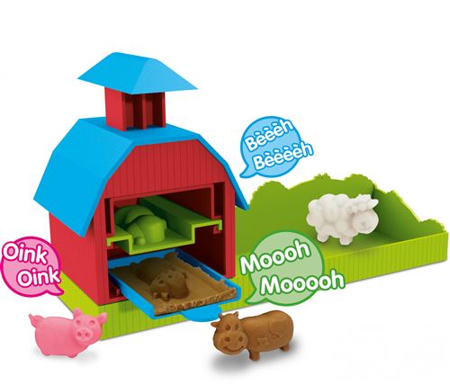 SES Creative presse d'argile de ferme avec des sons d'animaux
