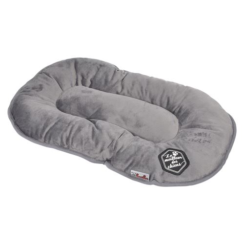 coussin flocon 107cm collection patchy gris/noir