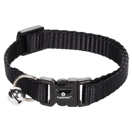 Comparer les prix de Collier réglable de 19 à 30 cm. couleur noir avec clochette. pour chat