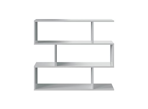 ATHENA Étagere meuble - Contemporain - Blanc brillant - L 110 cm