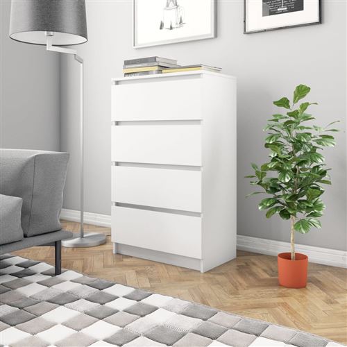 Buffet Blanc 70 x 40 x 97 cm Aggloméré