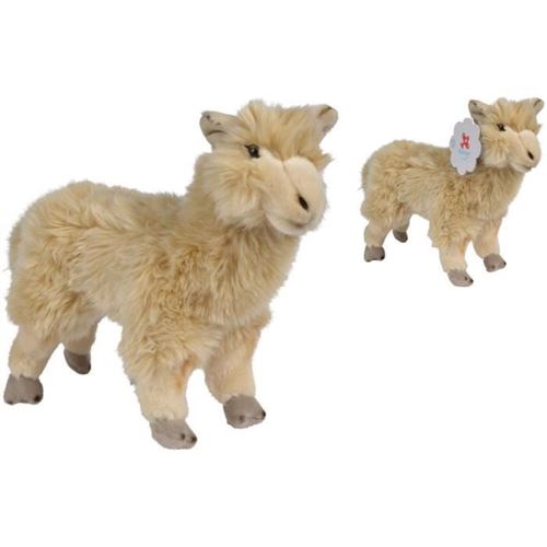 NICOTOY Peluche Alpaga debout - 25 cm