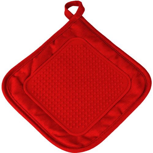 Manique 19 x 19 cm polycoton+silicone cuistot Rouge