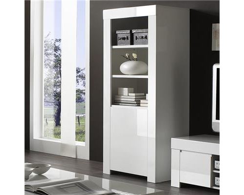 Colonne blanche design laqué blanche PAULA