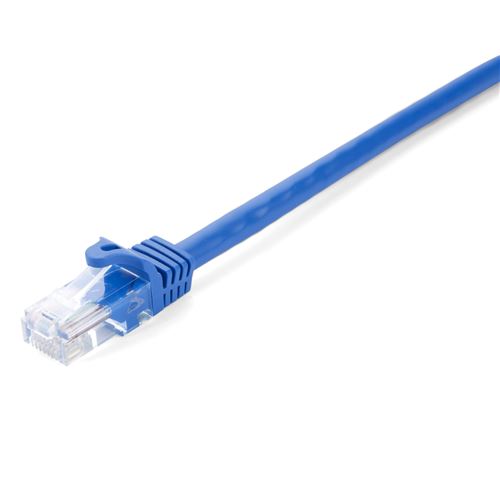 v7 cat5e ethernet blue utp 1m rj45 100 copper snagless noir