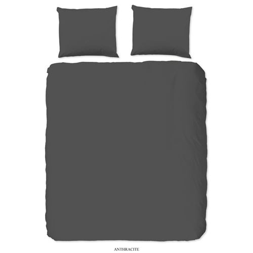 Good Morning Housse de couette Uni 240x200/220 cm Anthracite