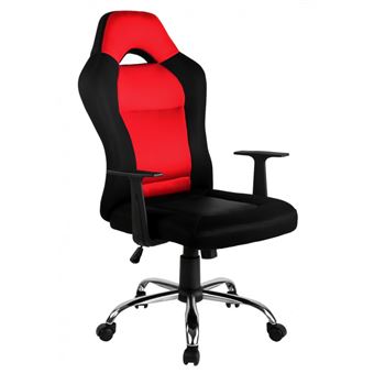 119 96 Sur Winner Fauteuil A Roulettes Chaise De Bureau Gaming Design Ergonomique Siege Gamer Dossier Inclinable 90 180 Rouge Achat Prix Fnac