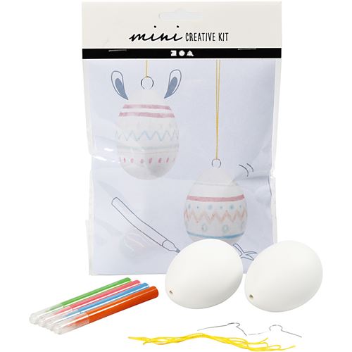 Creotime marqueurs d'œufs de Pâques, set de 2 pièces