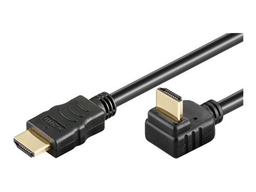 goobay - HDMI-kabel met ethernet - HDMI male naar HDMI male - 1 m - 270° connector