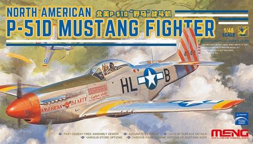 North American P-51d Mustang Fighter - 1:48e - Meng-model