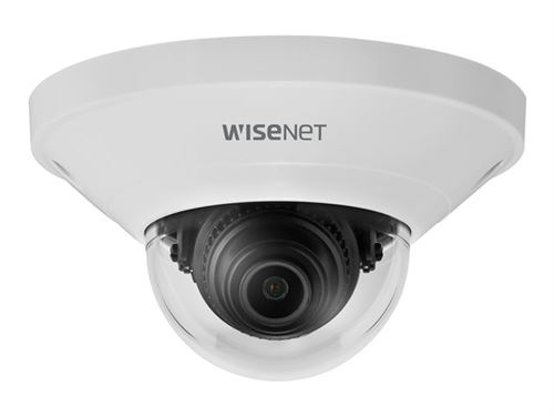 Hanwha Vision WiseNet Q mini QND-8021 - Caméra de surveillance réseau - dôme - couleur (Jour et nuit) - 5 MP - 2592 x 1944 - Focale fixe - LAN 10/100 - MJPEG, H.264, H.265 - PoE Class 2