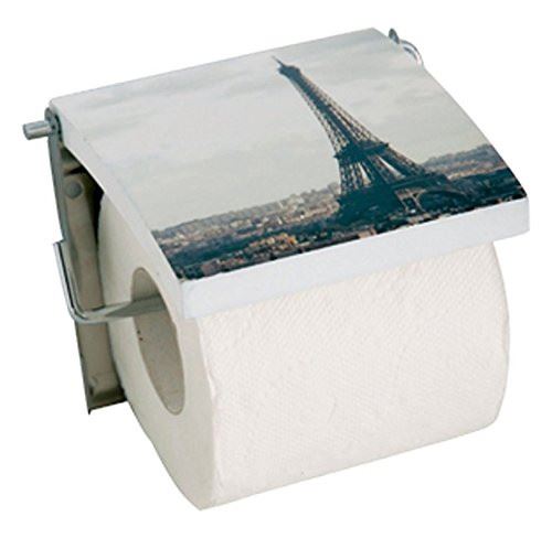 MSV Porte-papier de toilette Paris MDF, multicolore