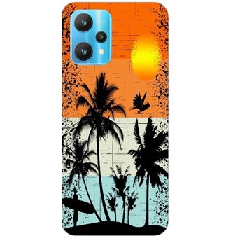 Coque Taperso Pour Realme Pro Plus Avec Motif Hawai Et Soleil Coque