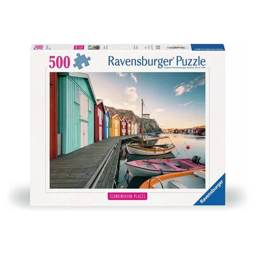 Non Communiqué Bleu 500P Puzzle Maisons Flottantes En Suede