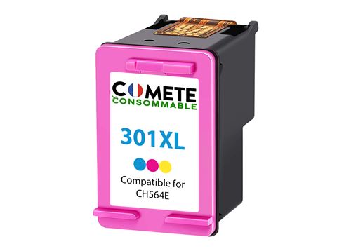 COMETE 301 XL 1 Cartouche d'encre compatible avec HP 301 XL 301XL CH564E - Couleur