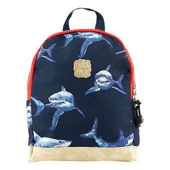 Pick & Pack Shark Shape Backpack S Grey