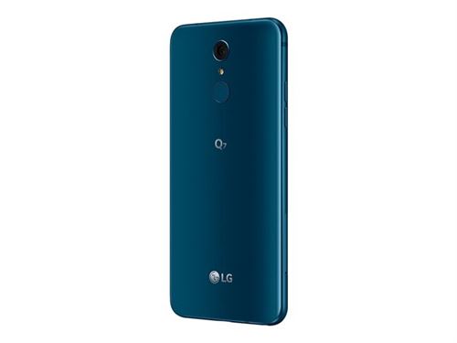 LG Q7 LMQ610EM - 4G smartphone - RAM 3 Go / Internal Memory 32 Go - microSD slot - Écran LCD - 5.5 - 2160 x 1080 pixels - rear camera 13 MP - front camera 8 MP - bleu