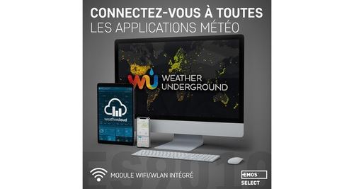 Station Météo WiFi, WLAN Thermometre Interieur Exterieur Sans fil