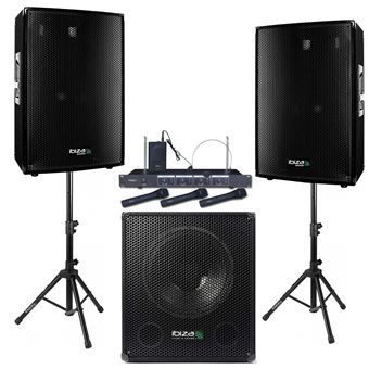 Pack sono BM SONIC PACK SONO Complet 2800W, 2 Enceintes, 2