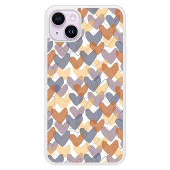 Coque en silicone renforcé imprimée compatible iPhone 15 Plus Autumn love - 1