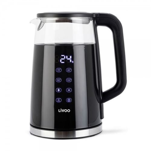 Non Communiqué Bouilloire Digitale - Dod198 - À Température Variable - Capacité 1,7 L - Puissance 1850-2200 W - Corps En Verre Borosilicate
