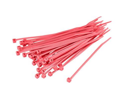 TRU Components 1593704 TC-CV250203 Kabelbinder 250mm 4.80mm Rot 100St.