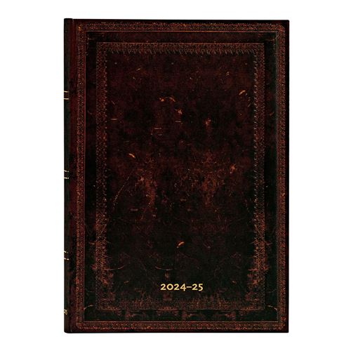 Agenda semainier PAPERBLANKS Black Moroccan Bold 12,5x18cm 2024-2025 Septembre à septembre