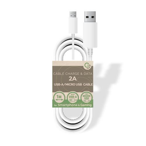 Câble Micro Usb Universel - 1m Blanc