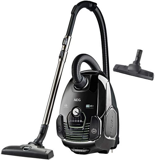 Aspirateur traineau avec sac AEG VX7-2-ÖKOX ?650 Watts 3,5 litres Noir et Vert
