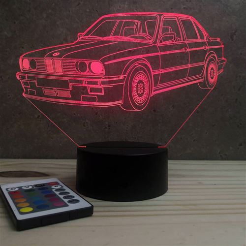 Lampe illusion 3D BMW E30 1985 - Achat & prix