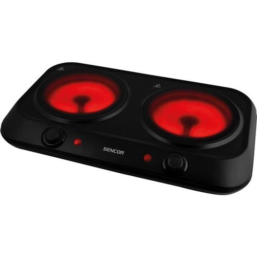 Sencor Noir Plaque De Cuisson Infrarouge Scp 2263Bk 2400 W 2 Zones - Neuf - Image 3