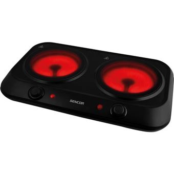 Plaque De Cuisson Infrarouge - Sencor - Scp 2263Bk - 2400 W - 2 Foyers - Noir - 1