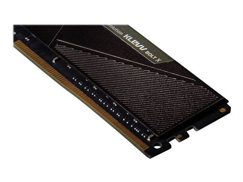 Klevv BOLT X - DDR4 - kit - 16 Go: 2 x 8 Go - DIMM 288 broches - 3200 MHz / PC4-25600 - CL16 - 1.2 V - mémoire sans tampon - non ECC