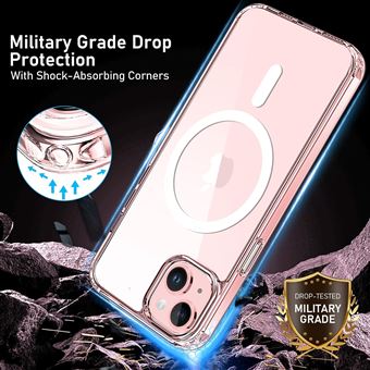 Coque Silicone Transparente Little Boutik Compatible MagSafe Pour IPhone 15 - Neuve