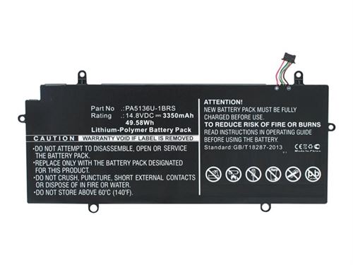 CoreParts - Batterie de portable - lithium-polymère - 3350 mAh - 49.6 Wh - noir - pour Dynabook Toshiba Portégé Z30-002