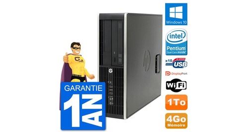 Pc hp compaq pro 6300 sff intel g630 ram 4go disque dur 1to windows 10 wifi