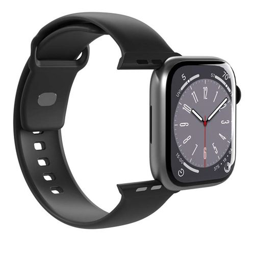 Bracelet pour Watch 38 / 40 / 41 / 42mm Série Icon en Silicone PURO Noir