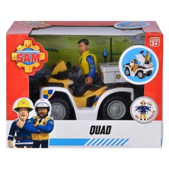 Motocyclette de Police Sam Le Pompier avec Figurine Malcolm - Jeux - Jouets