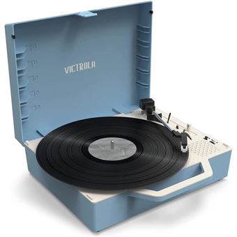 Platine vinyle victrola re-spin eco conçue bleu