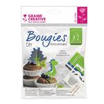 Kit DIY Bougies d'anniversaire - Dinosaures - 2 pcs
