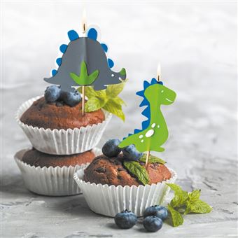 Kit DIY Bougies d'anniversaire - Dinosaures - 2 pcs
